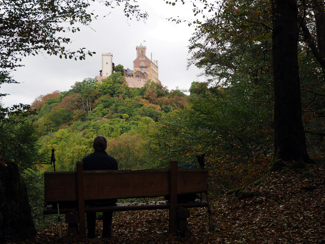 lunchen met uitzicht op Schloss Wartburg