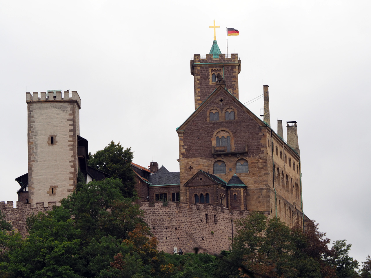 lunchen met uitzicht op Schloss Wartburg
