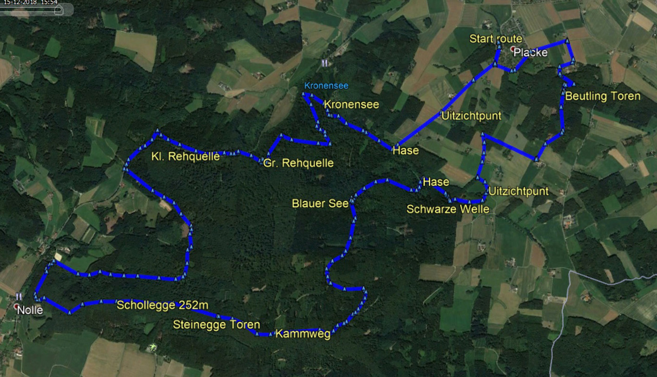 routekaart Wellingholzhausen