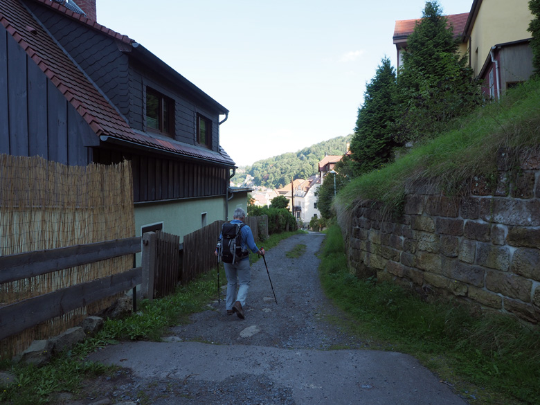 aansluiting met de hoofdweg door Königstein