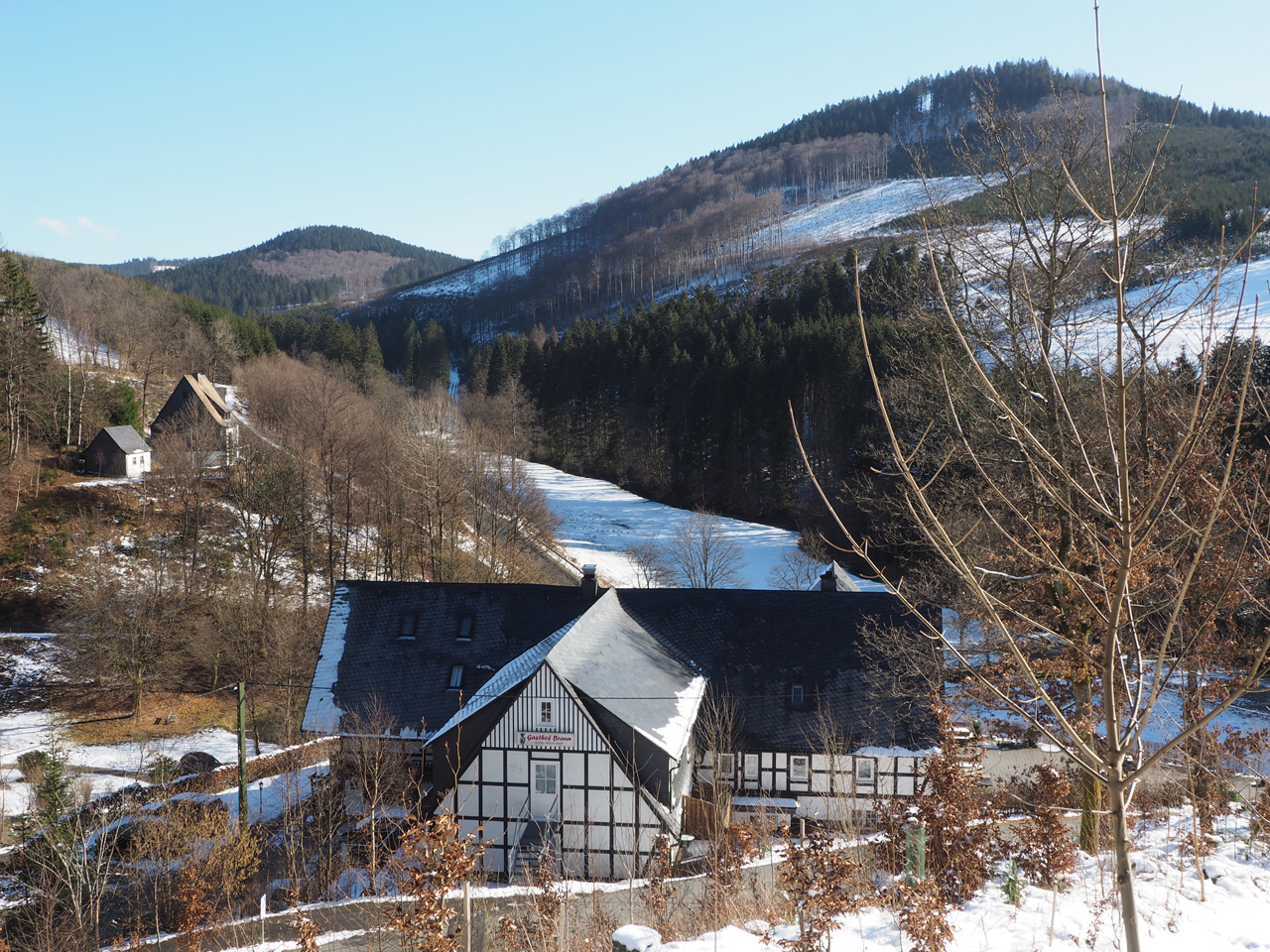 het dorpje Ohlenbach in zicht