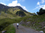 onderweg van het Berghaus naar de Innerpalüdalpe