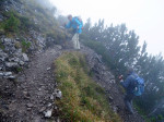 het bergpaadje naar de top van de Mondspitze